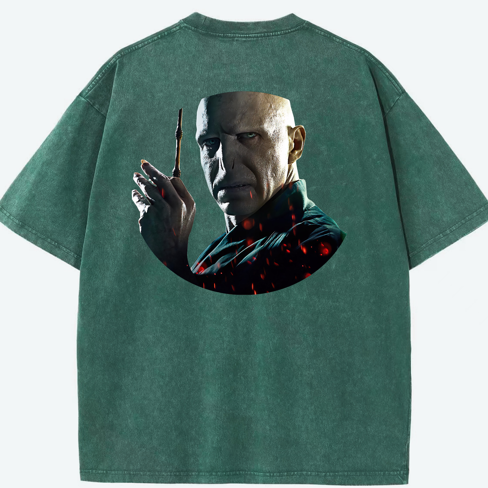 （画像用） Harry Potter ハリー・ポッターシリーズ 綿100% ヴィンテージ風 半袖Tシャツ（背面プリント）